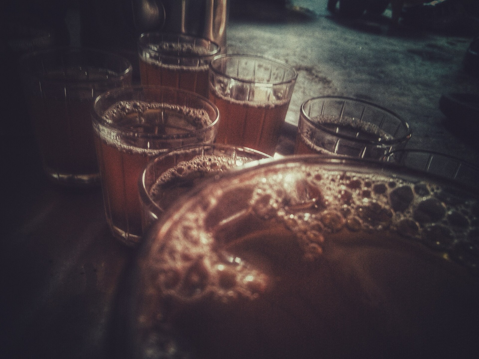 Moroccan mint tea being poured